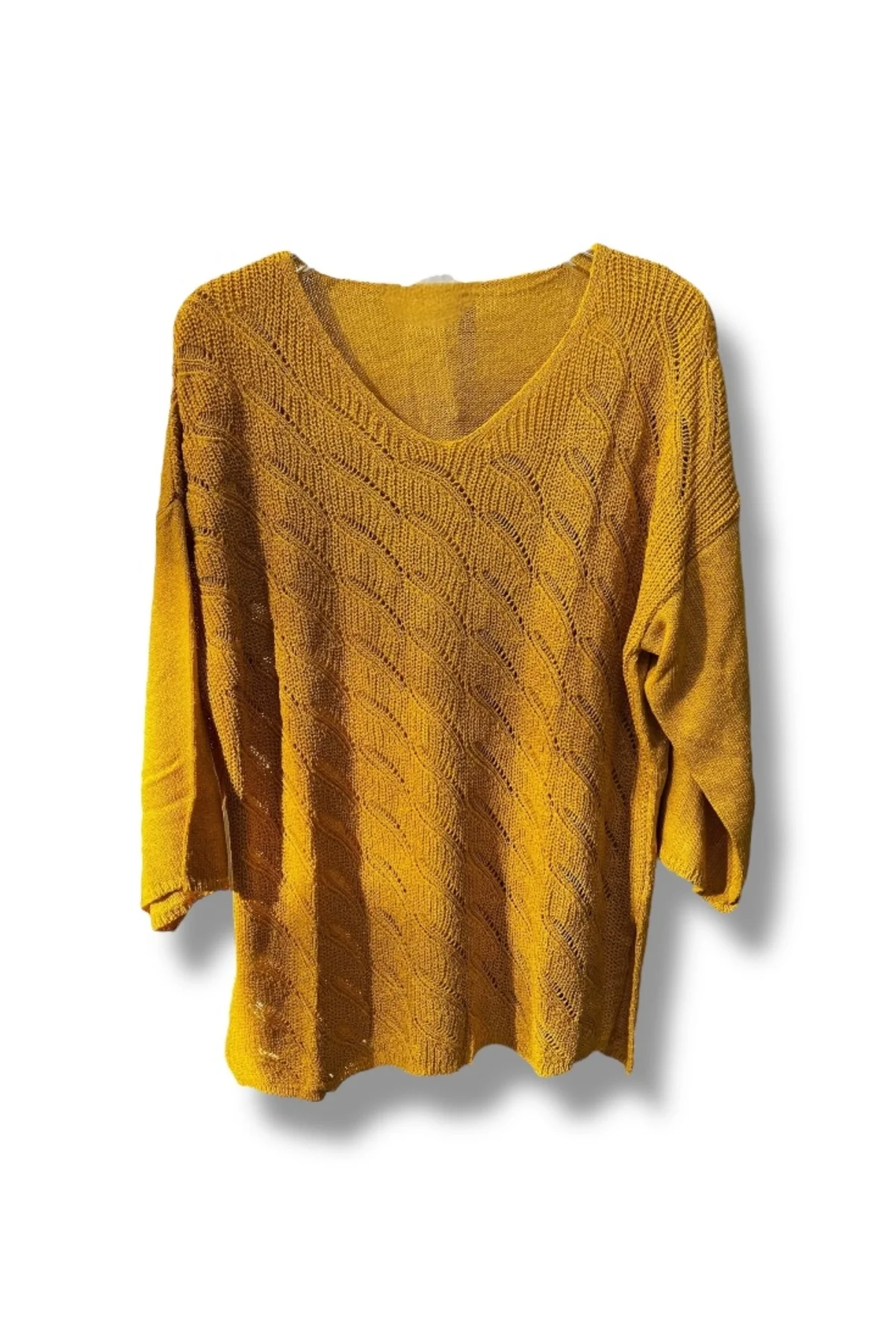 Merserize Triko Bluz (38-48 Beden Uyumlu Rahat Kalıp)