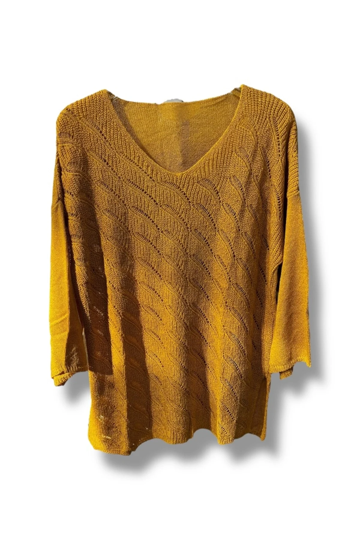 Merserize Triko Bluz (38-48 Beden Uyumlu Rahat Kalıp)