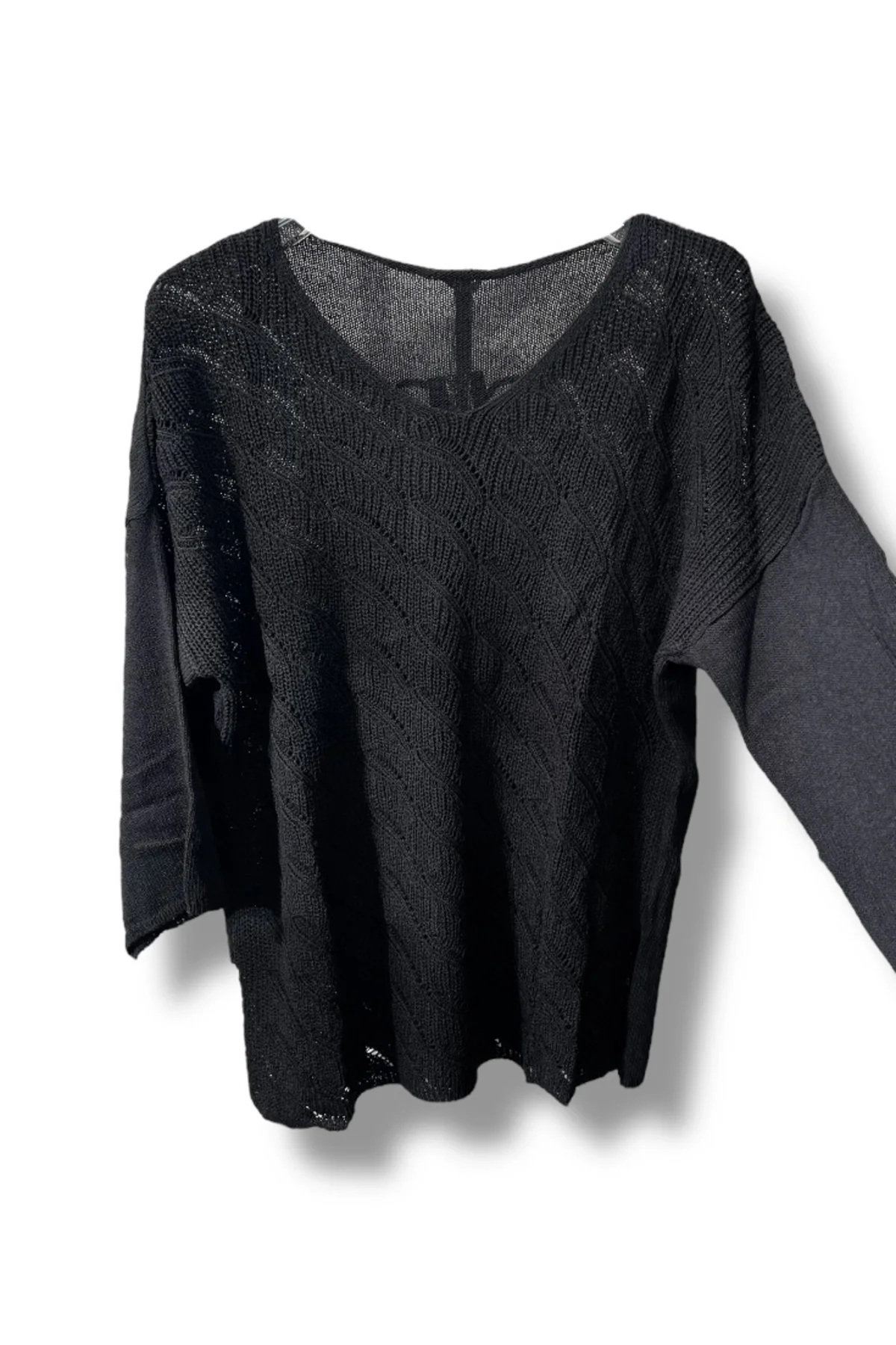 Merserize Triko Bluz (38-48 Beden Uyumlu Rahat Kalıp)