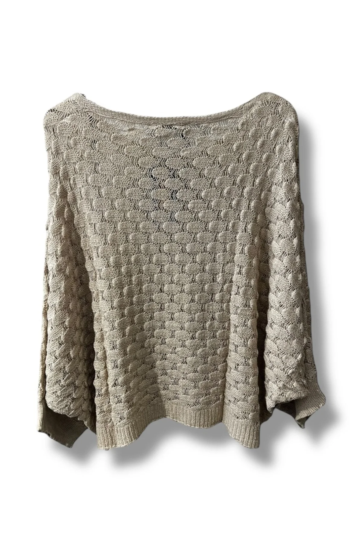 Kadın Merserize Triko Bluz Oversize Standart Beden 38-52 Uyumlu Salaş
