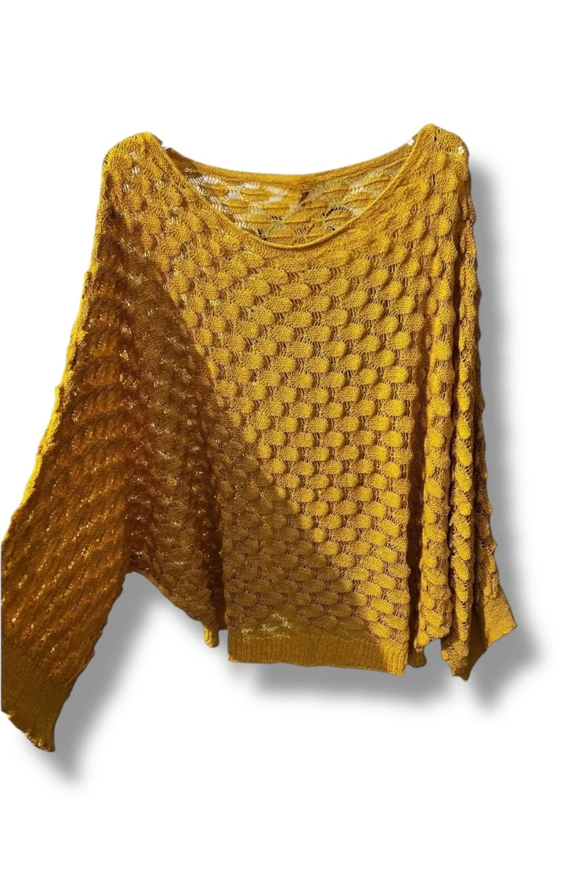 Kadın Merserize Triko Bluz Oversize Standart Beden 38-52 Uyumlu Salaş