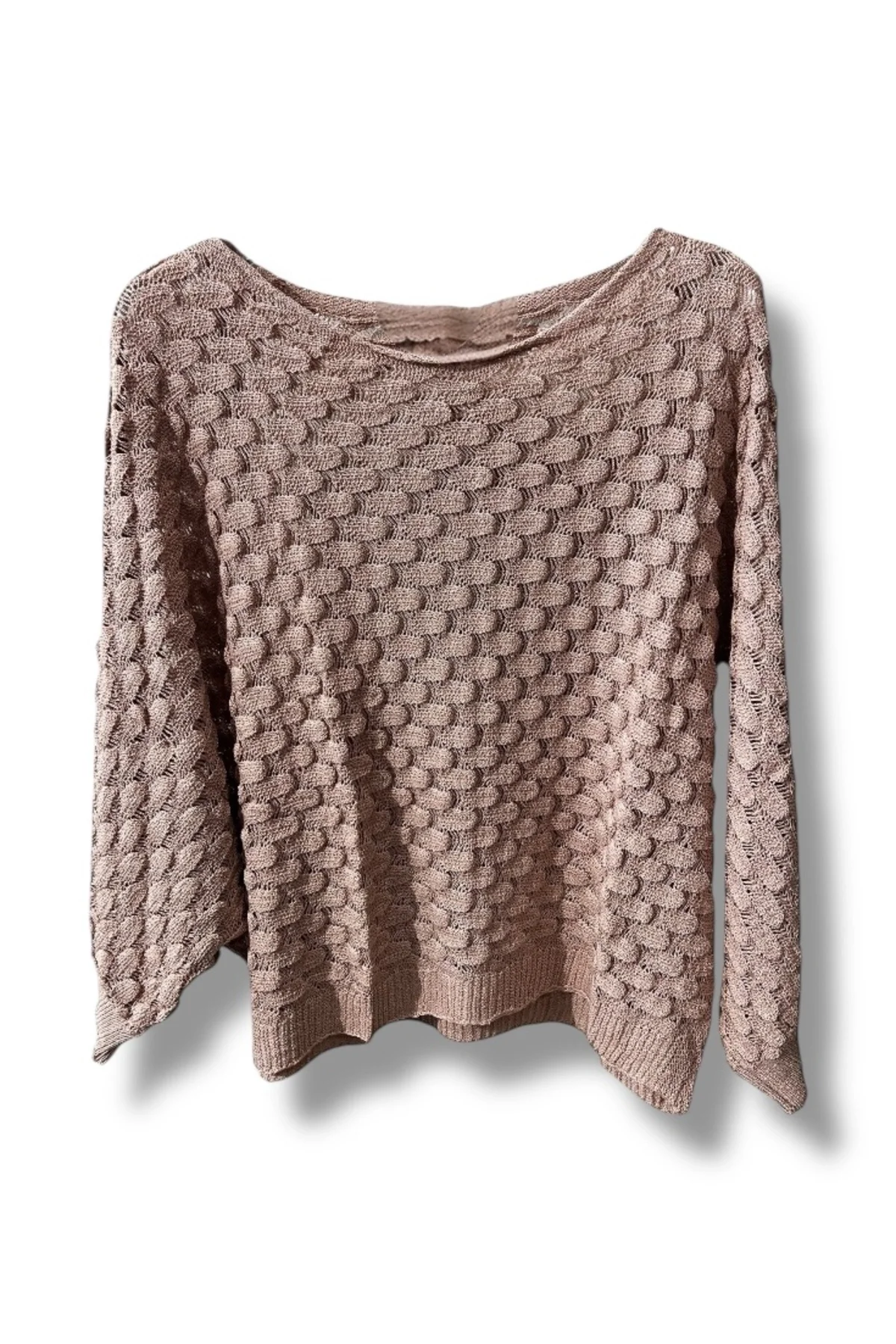 Kadın Merserize Triko Bluz Oversize Standart Beden 38-52 Uyumlu Salaş