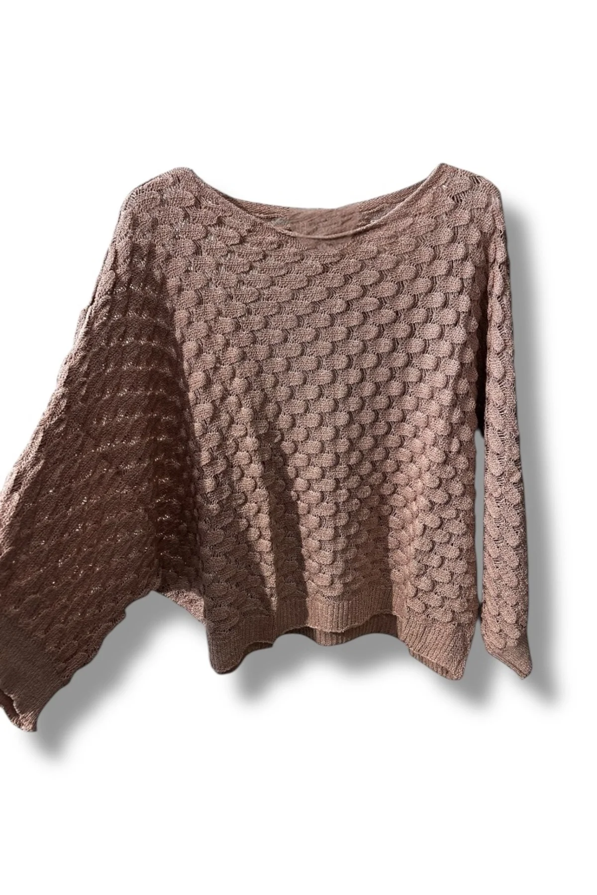 Kadın Merserize Triko Bluz Oversize Standart Beden 38-52 Uyumlu Salaş