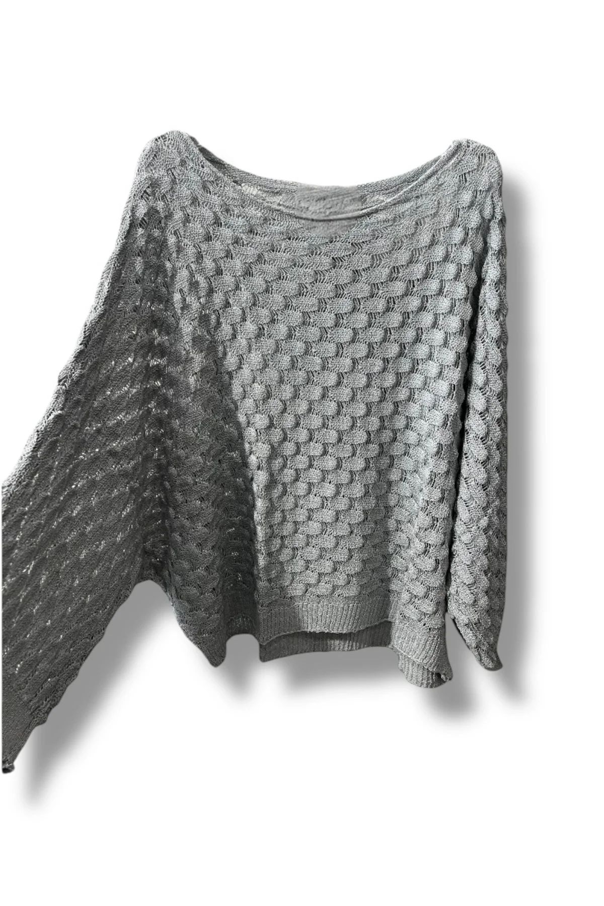Kadın Merserize Triko Bluz Oversize Standart Beden 38-52 Uyumlu Salaş