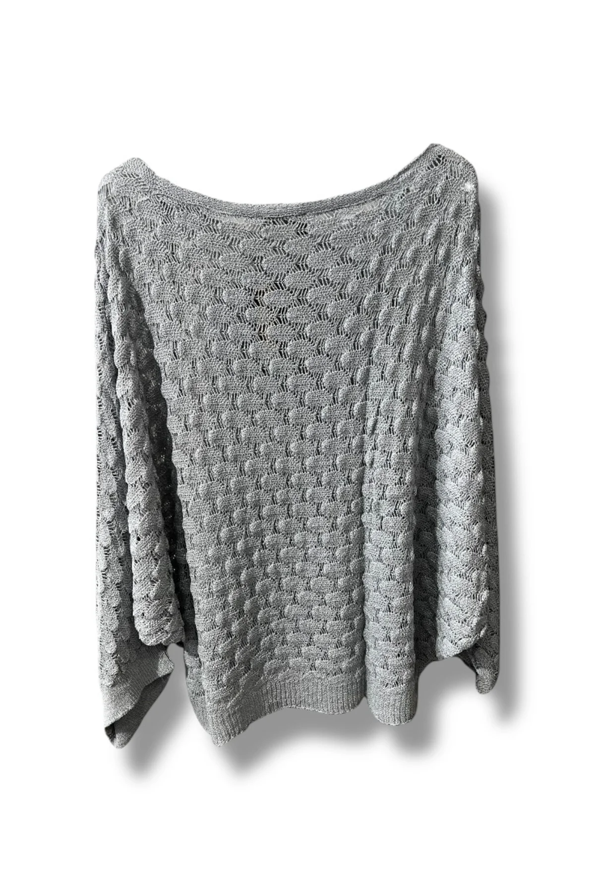 Kadın Merserize Triko Bluz Oversize Standart Beden 38-52 Uyumlu Salaş