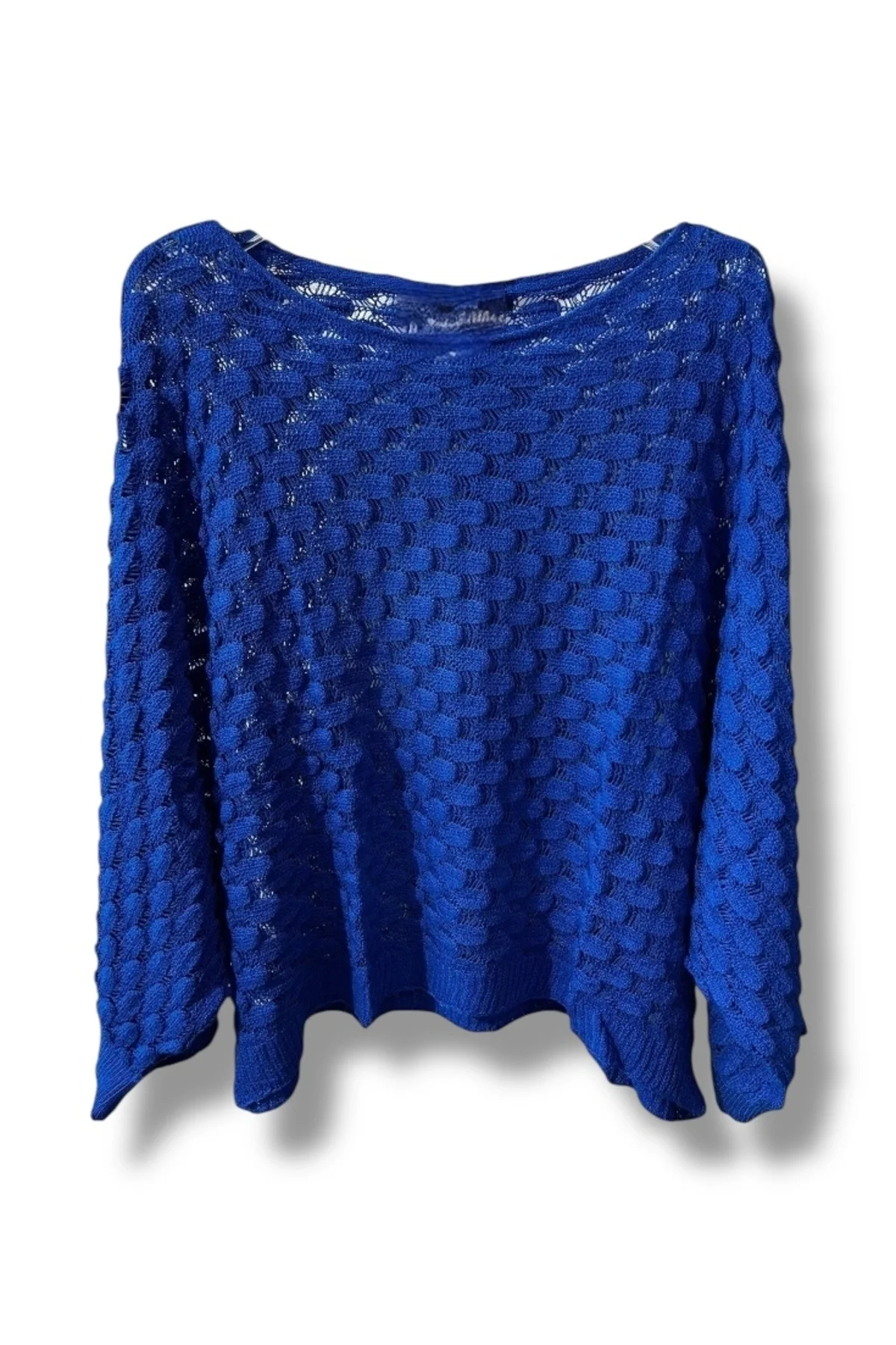 Kadın Merserize Triko Bluz Oversize Standart Beden 38-52 Uyumlu Salaş