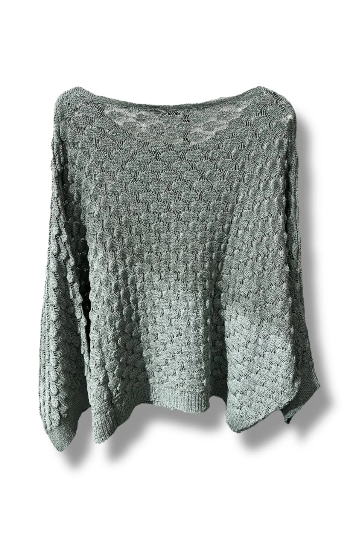 Kadın Merserize Triko Bluz Oversize Standart Beden 38-52 Uyumlu Salaş