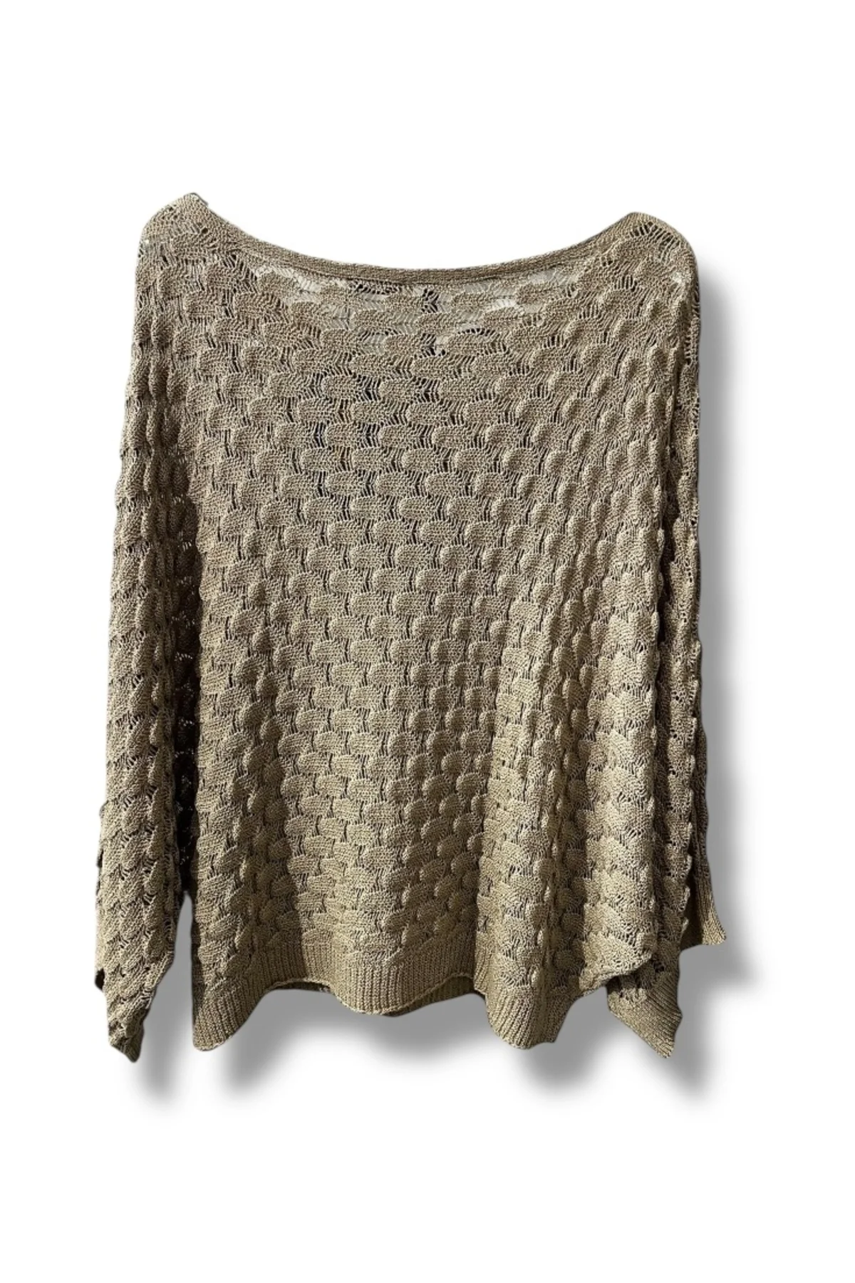 Kadın Merserize Triko Bluz Oversize Standart Beden 38-52 Uyumlu Salaş