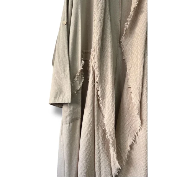 %100 pamuk garnili kaftan-Bej