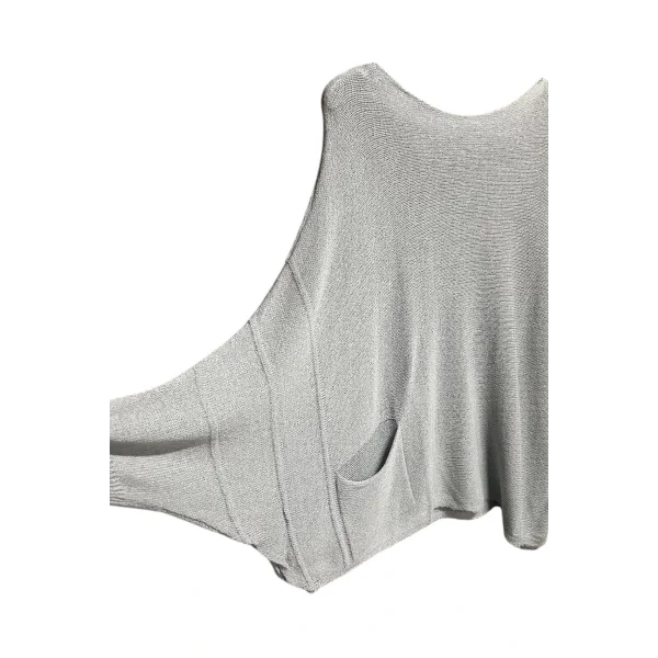 Merserize oversize asimetrik tek cepli triko