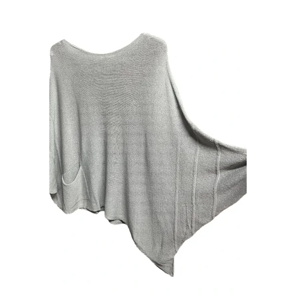 Merserize oversize asimetrik tek cepli triko