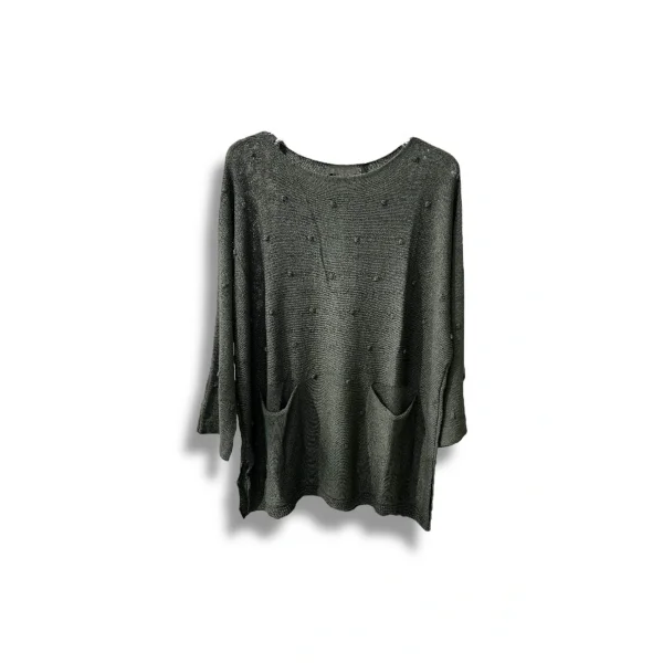Merserize Triko Kadın Oversize Tunik - 38-52 Beden Uyumlu Standart Beden