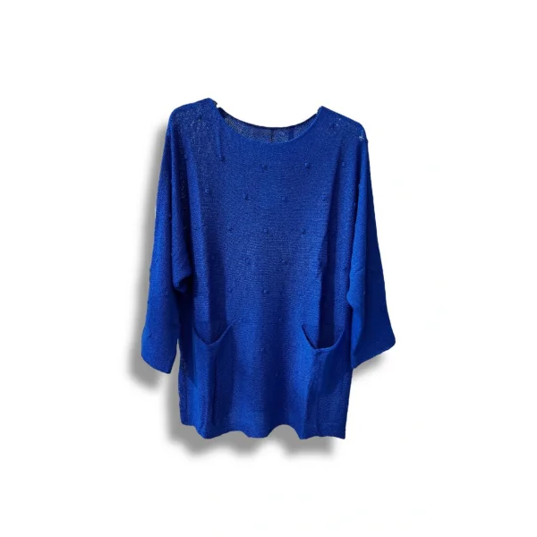 Merserize Triko Kadın Oversize Tunik - 38-52 Beden Uyumlu Standart Beden