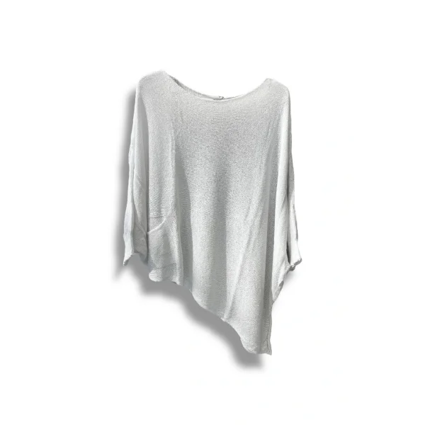 Oversize Cepli Merserize Bluz | 38-52 Beden Uyumlu Rahat Kalıp Triko