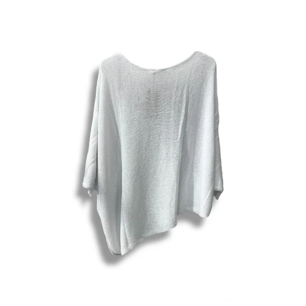 Oversize Cepli Merserize Bluz | 38-52 Beden Uyumlu Rahat Kalıp Triko