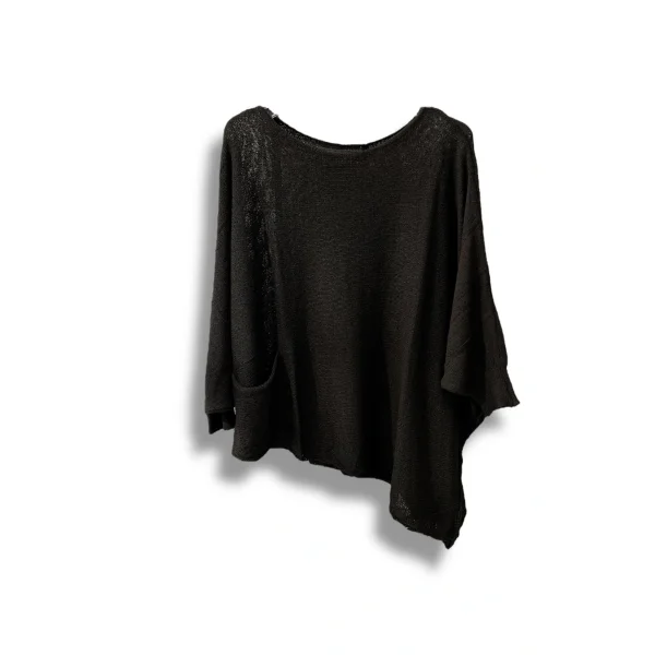 Oversize Cepli Merserize Bluz | 38-52 Beden Uyumlu Rahat Kalıp Triko