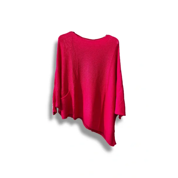 Oversize Cepli Merserize Bluz | 38-52 Beden Uyumlu Rahat Kalıp Triko