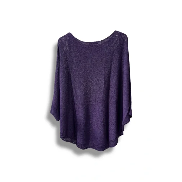 Oversize Cepli Merserize Bluz | 38-52 Beden Uyumlu Rahat Kalıp Triko