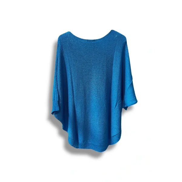 Oversize Cepli Merserize Bluz | 38-52 Beden Uyumlu Rahat Kalıp Triko