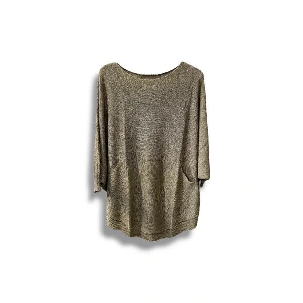 Oversize Cepli Merserize Bluz | 38-52 Beden Uyumlu Rahat Kalıp Triko