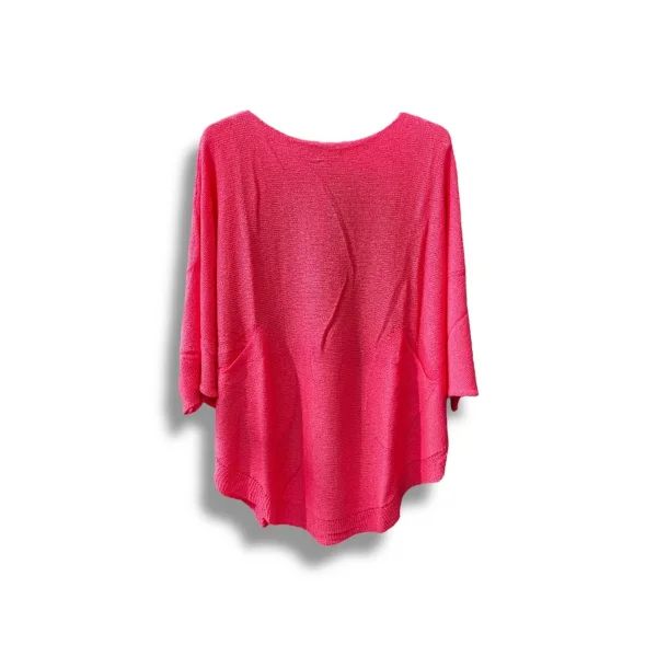 Merserize Triko Oversize Bluz - 38-52 Beden Uyumlu - Salaş Kazak