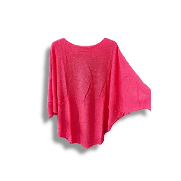 Merserize Triko Oversize Bluz - 38-52 Beden Uyumlu - Salaş Kazak