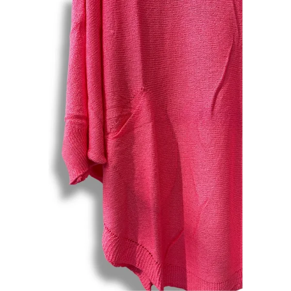Merserize Triko Oversize Bluz - 38-52 Beden Uyumlu - Salaş Kazak