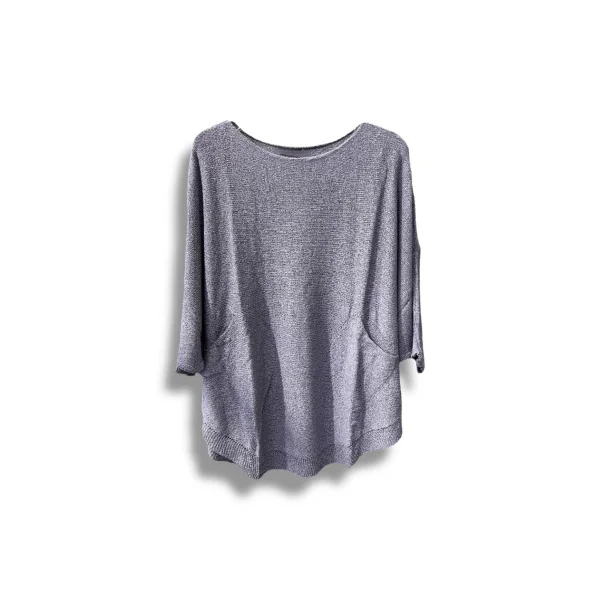 Merserize Triko Oversize Bluz - 38-52 Beden Uyumlu - Salaş Kazak