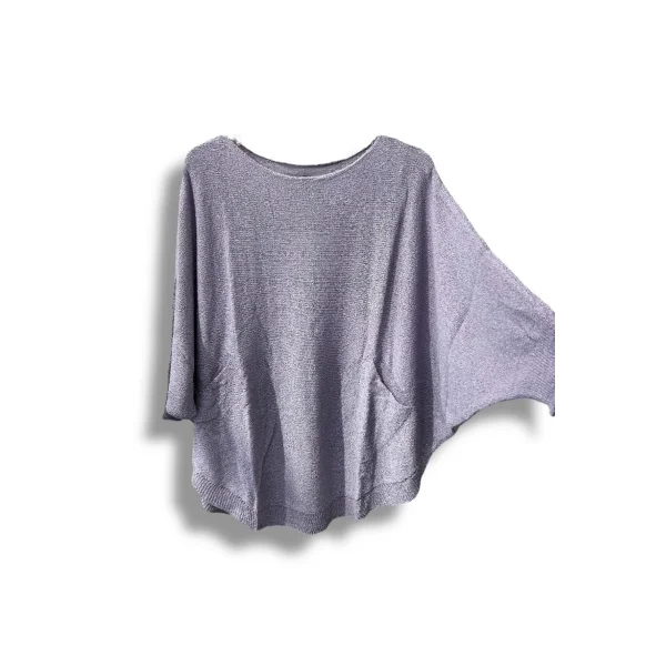 Merserize Triko Oversize Bluz - 38-52 Beden Uyumlu - Salaş Kazak