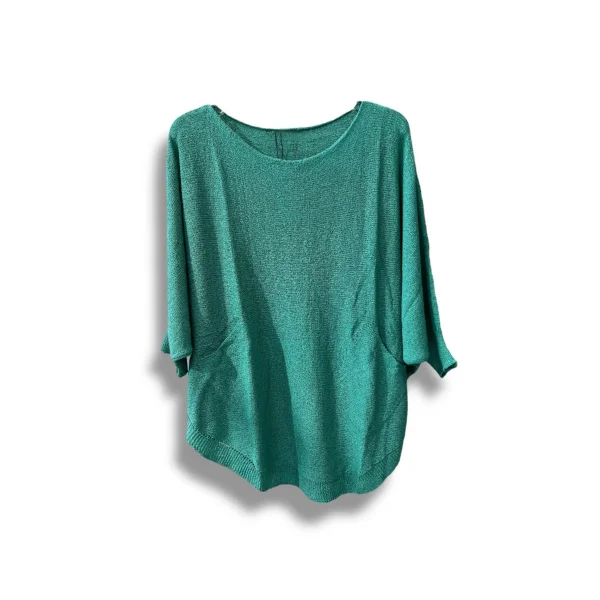 Merserize Triko Oversize Bluz - 38-52 Beden Uyumlu - Salaş Kazak