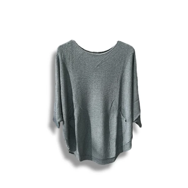 Merserize Triko Oversize Bluz - 38-52 Beden Uyumlu - Salaş Kazak