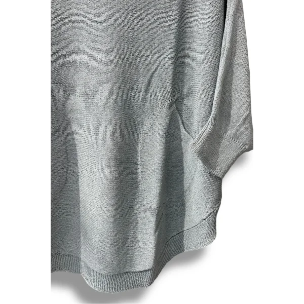 Merserize Triko Oversize Bluz - 38-52 Beden Uyumlu - Salaş Kazak