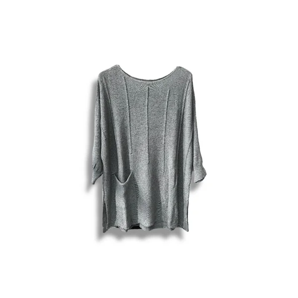 Kadın Oversize Merserize Triko Bluz | Salaş Tunik | 38-52 Beden Uyumlu