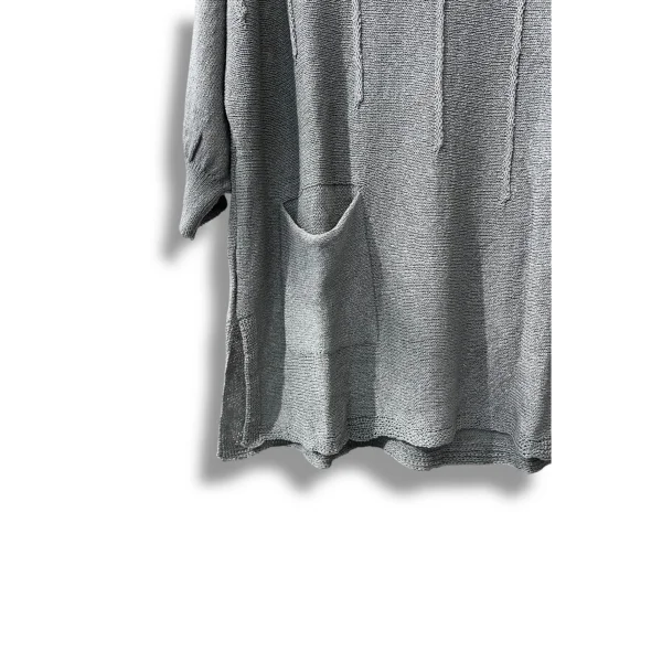 Kadın Oversize Merserize Triko Bluz | Salaş Tunik | 38-52 Beden Uyumlu
