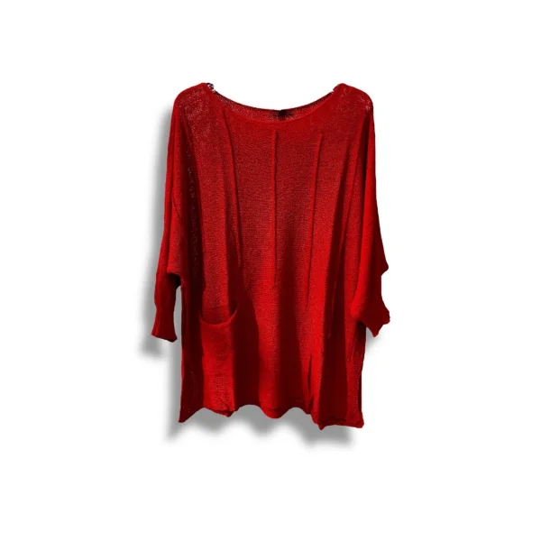 Oversize Merserize Triko Bluz | 38-52 Beden Uyumlu