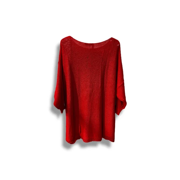 Oversize Merserize Triko Bluz | 38-52 Beden Uyumlu