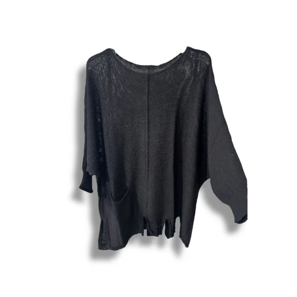 Kadın Oversize Merserize Triko Bluz | Salaş Tunik | 38-52 Beden Uyumlu