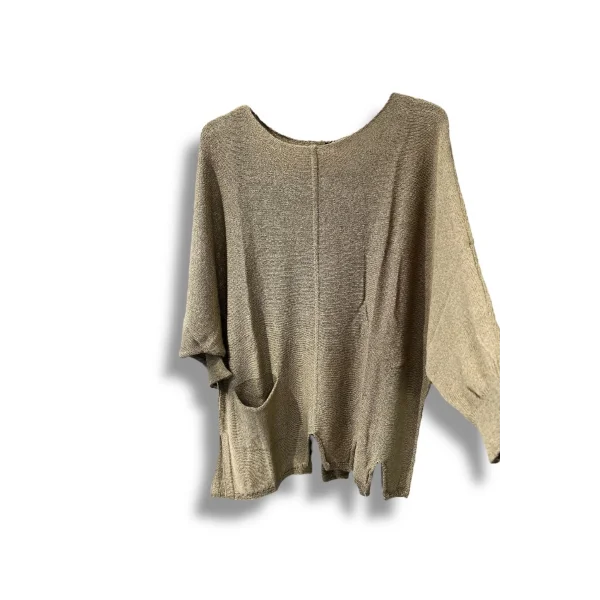 Kadın Oversize Merserize Triko Bluz | Salaş Tunik | 38-52 Beden Uyumlu