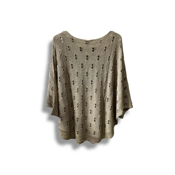Oversize Merserize Triko Bluz - Delikli Desenli Kazak (38-52 Beden)