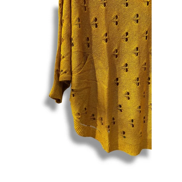 Oversize Merserize Triko Bluz - Delikli Desenli Kazak (38-52 Beden)