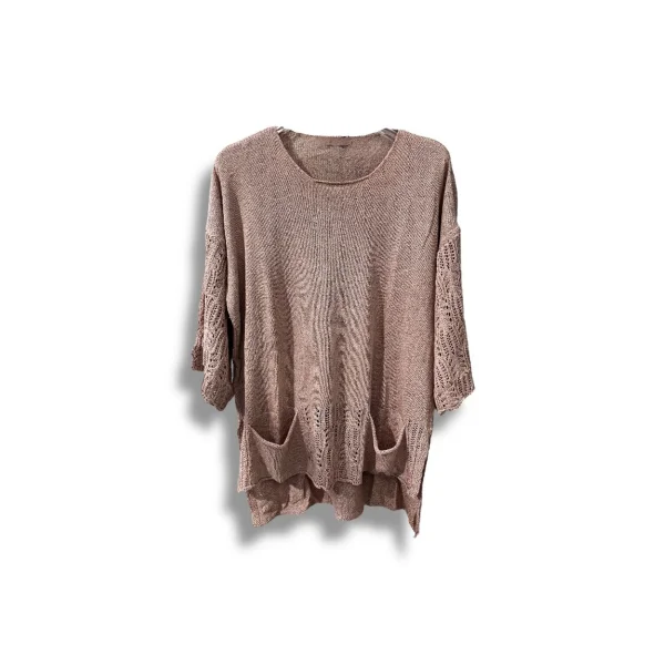 Merserize Oversize Triko Bluz – Standart Beden (38-48 Uyumlu) – Şık ve Rahat Tasarım