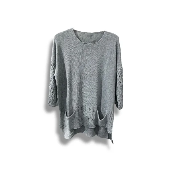 Merserize Oversize Triko Bluz – Standart Beden (38-48 Uyumlu) – Şık ve Rahat Tasarım
