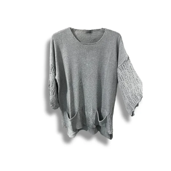 Merserize Oversize Triko Bluz – Standart Beden (38-48 Uyumlu) – Şık ve Rahat Tasarım