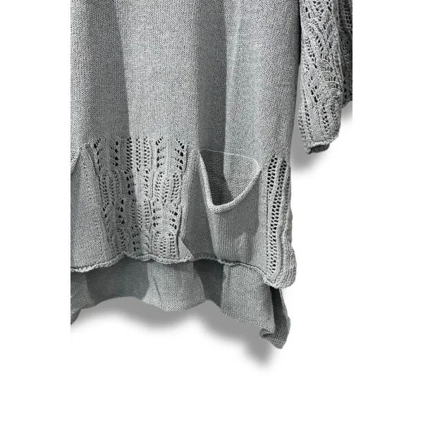 Merserize Oversize Triko Bluz – Standart Beden (38-48 Uyumlu) – Şık ve Rahat Tasarım
