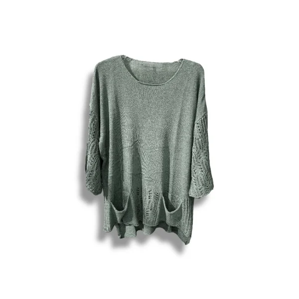 Merserize Oversize Triko Bluz – Standart Beden (38-48 Uyumlu) – Şık ve Rahat Tasarım
