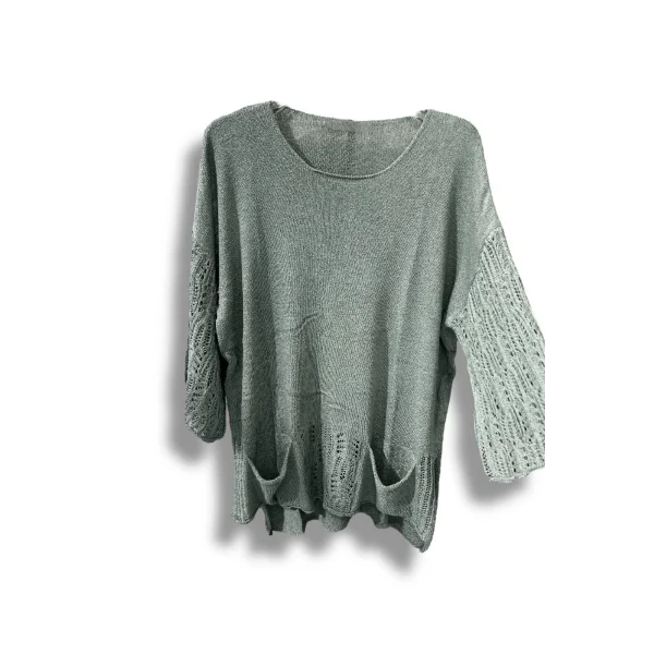 Merserize Oversize Triko Bluz – Standart Beden (38-48 Uyumlu) – Şık ve Rahat Tasarım