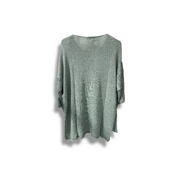 Merserize Oversize Triko Bluz – Standart Beden (38-48 Uyumlu) – Şık ve Rahat Tasarım
