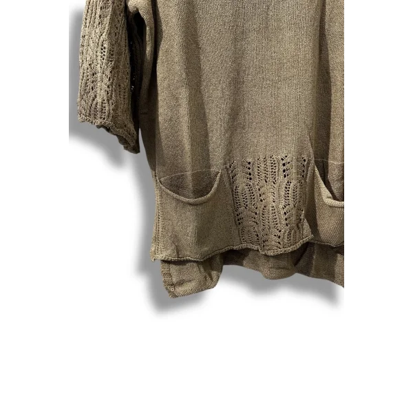 Merserize Oversize Triko Bluz – Standart Beden (38-48 Uyumlu) – Şık ve Rahat Tasarım