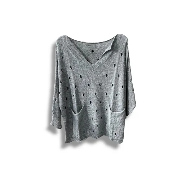 Kadın Merserize Oversize Triko Bluz – Standart Beden (38-48 Uyumlu) – Şık ve Rahat Yazlık Kazak