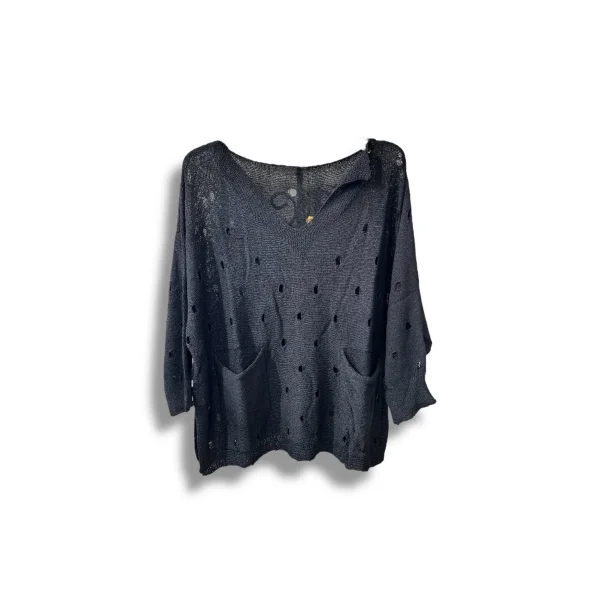 Kadın Merserize Oversize Triko Bluz – Standart Beden (38-48 Uyumlu) – Şık ve Rahat Yazlık Kazak